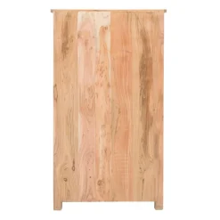 Made in Meubles Armoire à lattes en bois coloré Ethnik