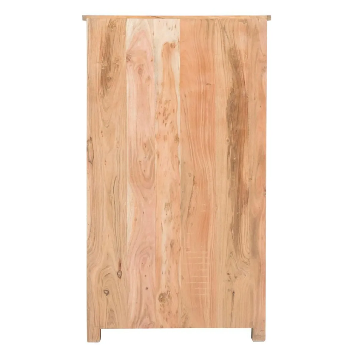 Made in Meubles Armoire à lattes en bois coloré Ethnik