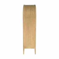 Made in Meubles Armoire arrondie en bois d'orme Alicia