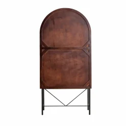 Made in Meubles Armoire arrondie en bois de manguier Julio