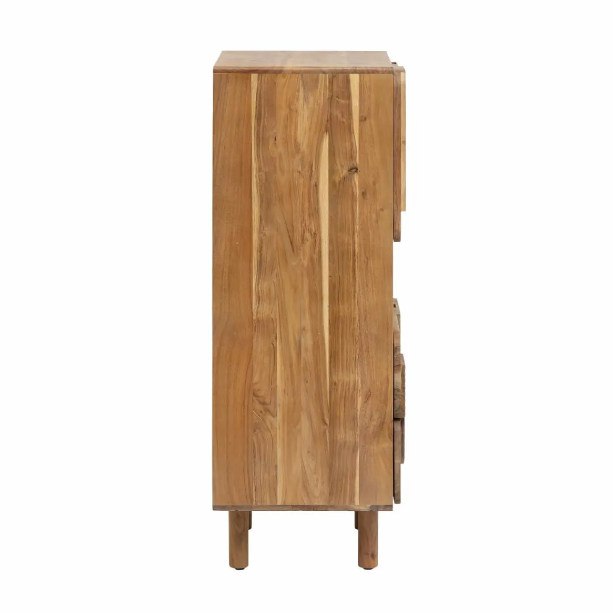 Made in Meubles Armoire en bois d'acacia Tilio