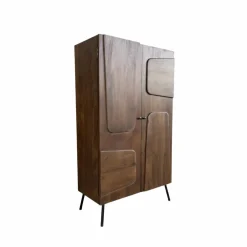 Made in Meubles Armoire en bois de manguier Gavin