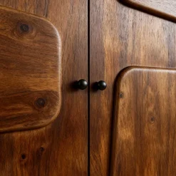 Made in Meubles Armoire en bois de manguier Gavin