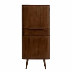 Made in Meubles Armoire en bois de manguier foncé Aléna