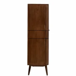 Made in Meubles Armoire en bois de manguier foncé Aléna