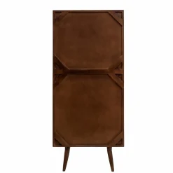 Made in Meubles Armoire en bois de manguier foncé Aléna