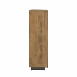 Made in Meubles Armoire en bois de manguier et métal Isil