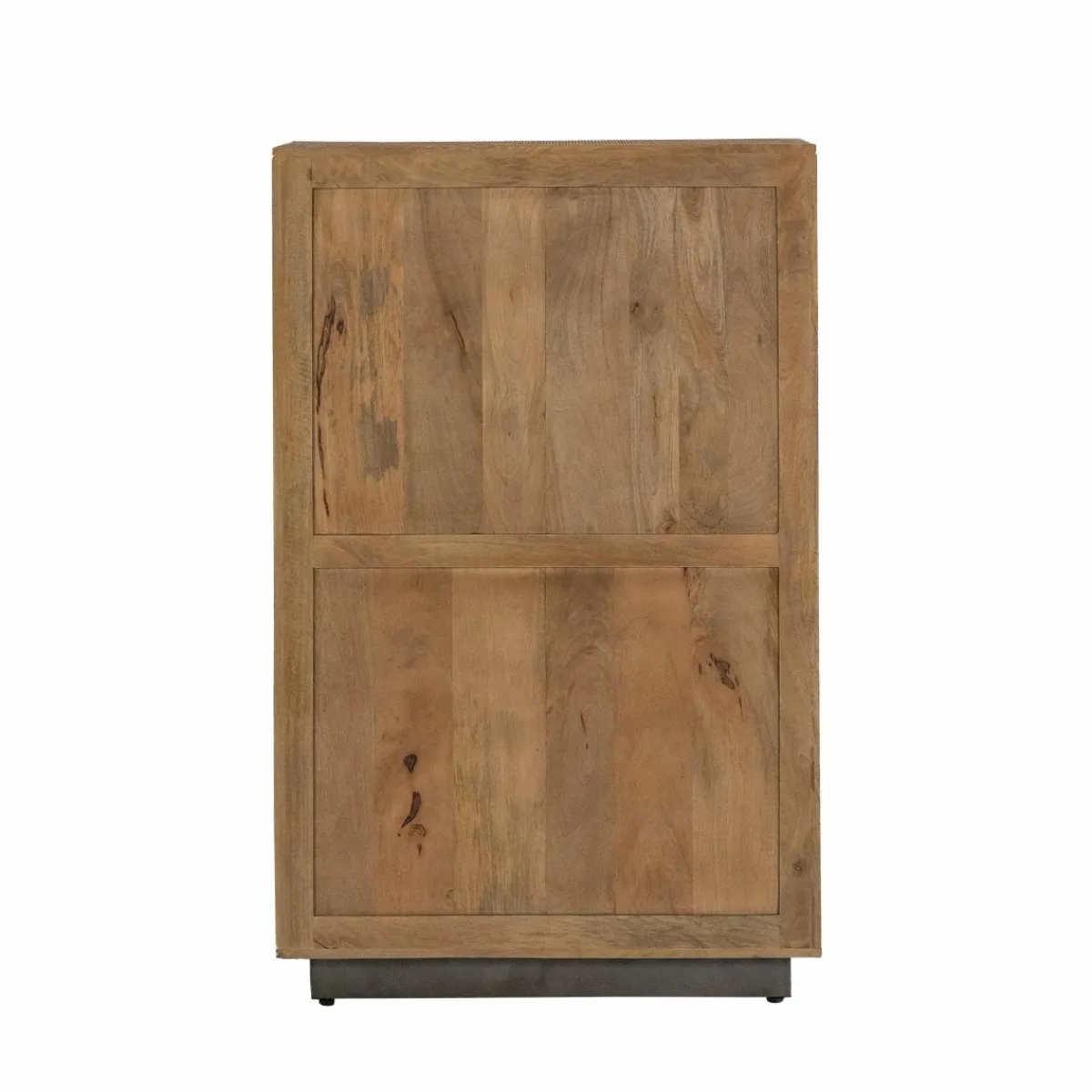 Made in Meubles Armoire en bois de manguier et métal Isil
