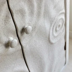 Made in Meubles Armoire en bois effet béton blanc Danaé