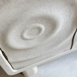 Made in Meubles Armoire en bois effet béton blanc Danaé