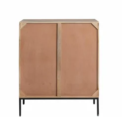 Made in Meubles Armoire sculptée en bois de manguier Marc