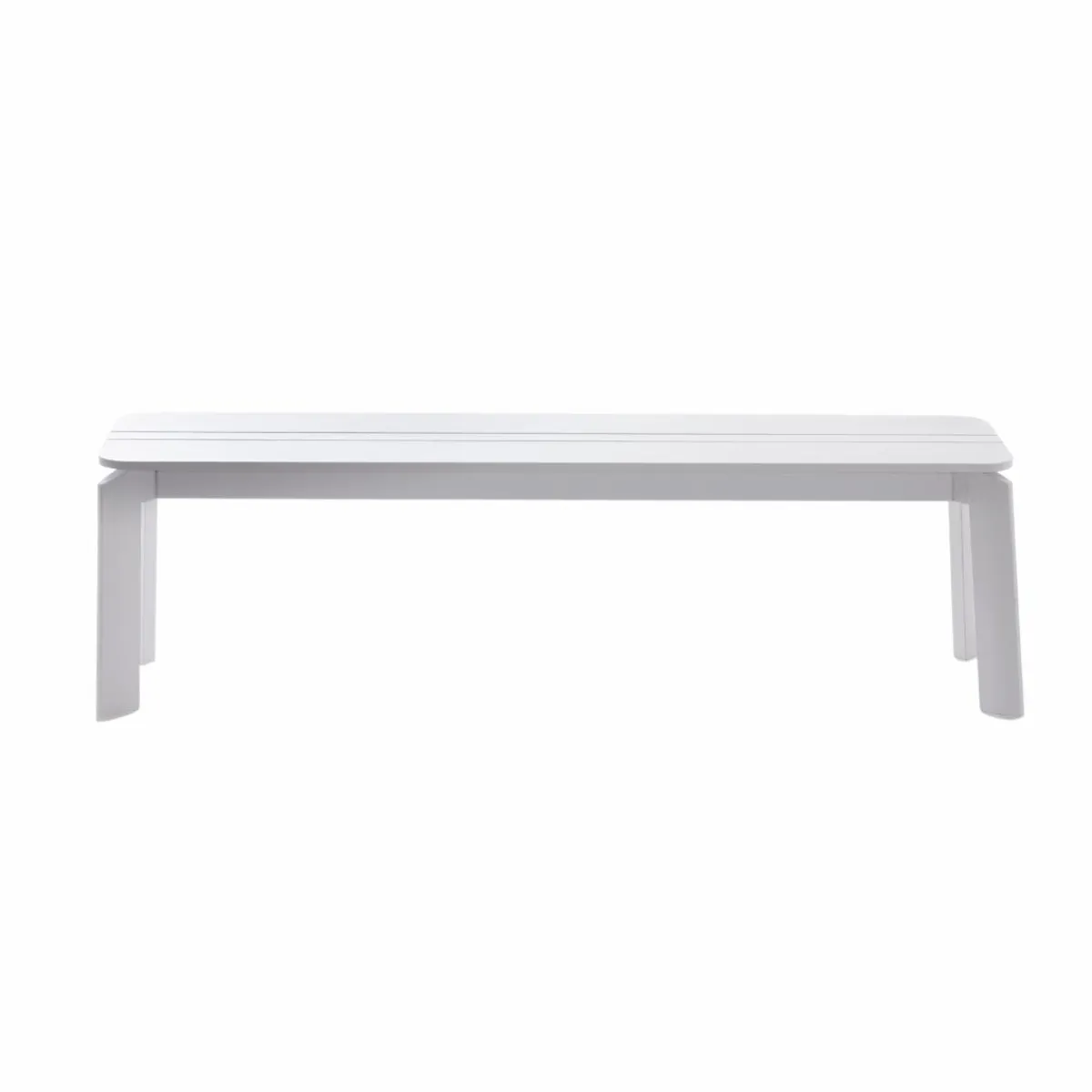 Made in Meubles Banc en aluminium blanc Apollon