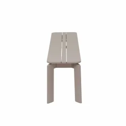 Made in Meubles Banc en aluminium taupe Apollon