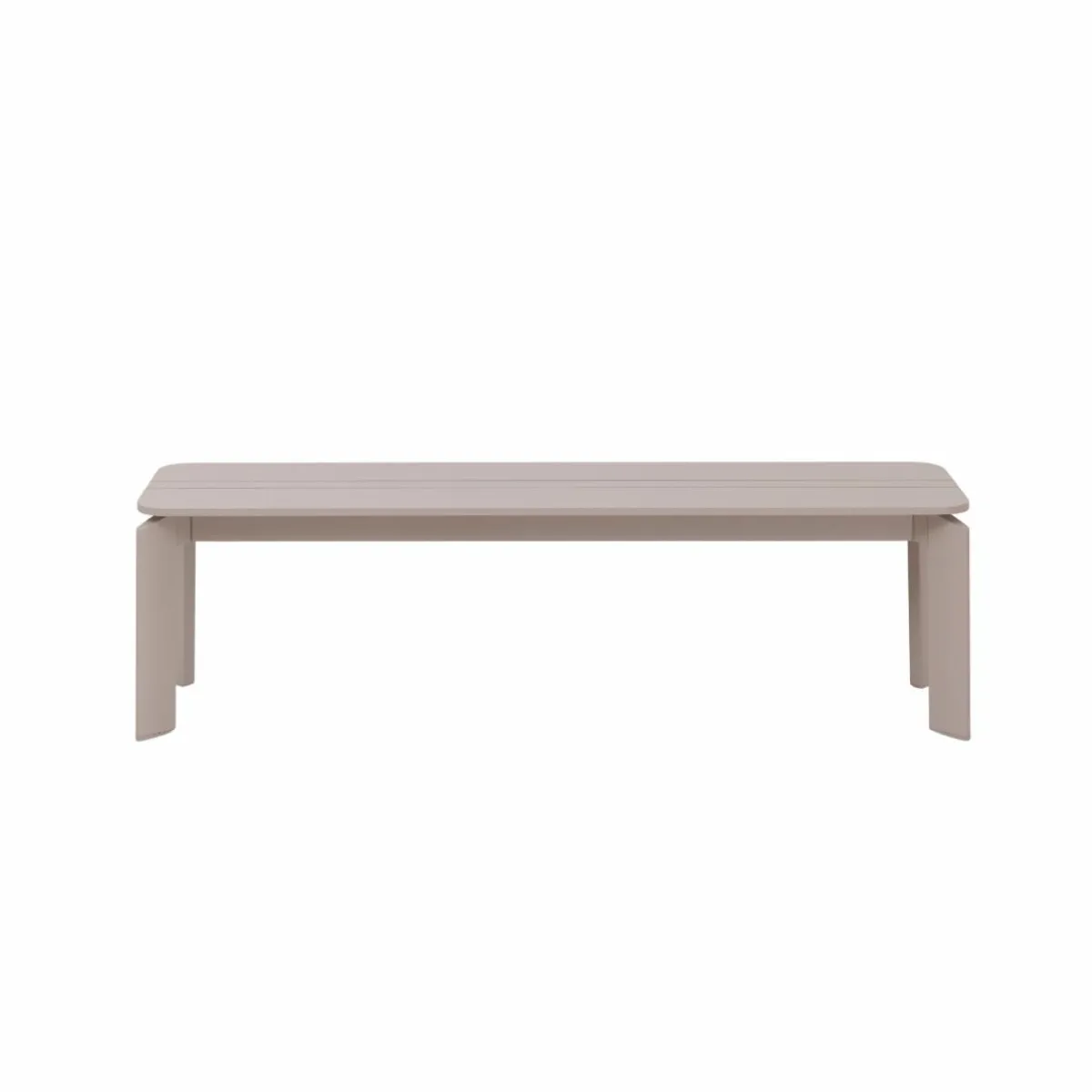 Made in Meubles Banc en aluminium taupe Apollon