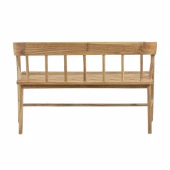 Made in Meubles Banc en bois de teck brut June