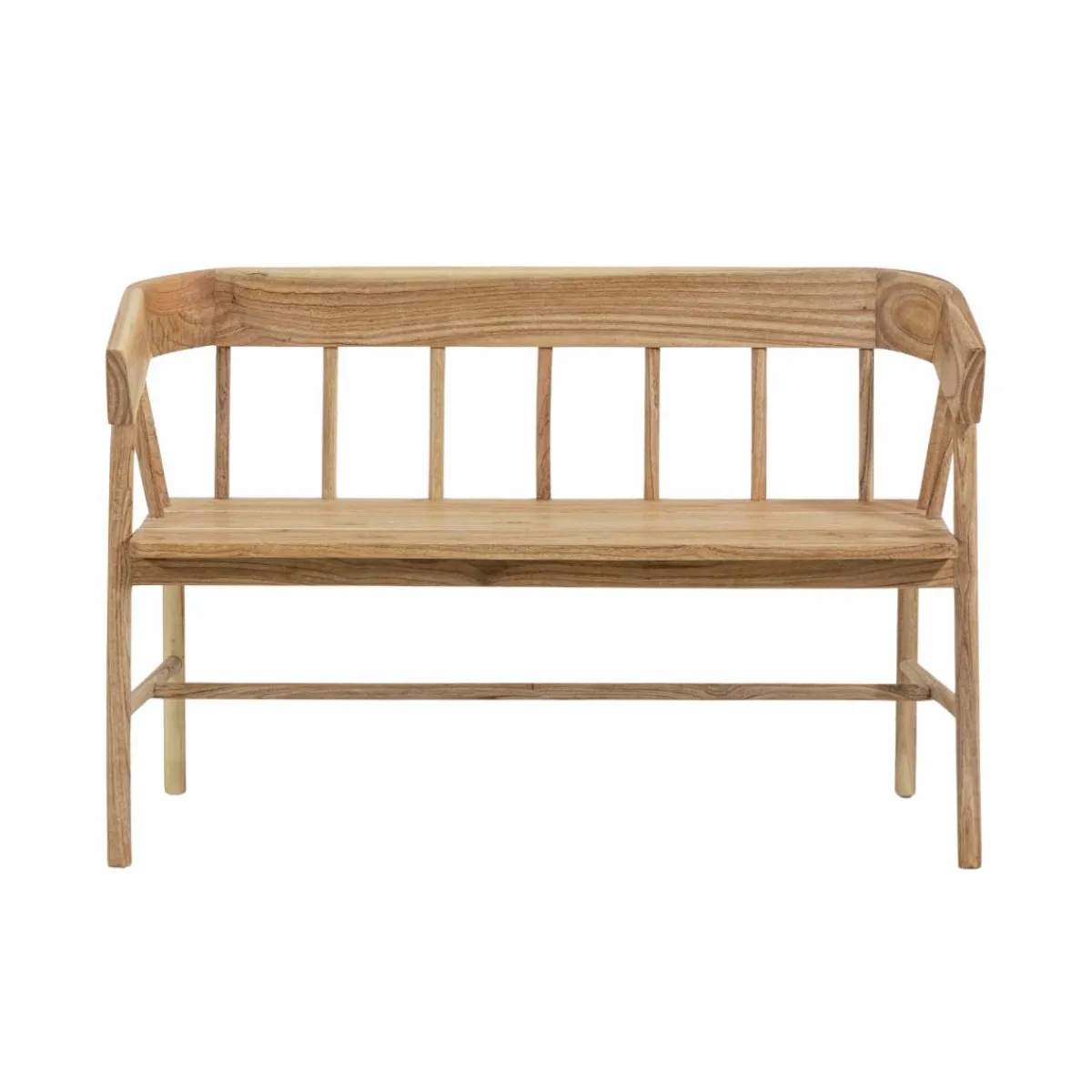 Made in Meubles Banc en bois de teck brut June