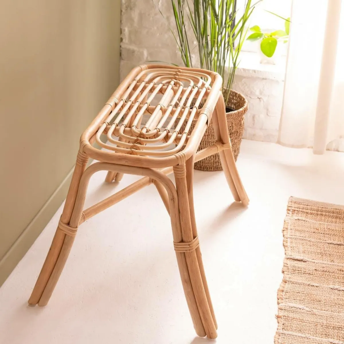 Made in Meubles Banc en rotin Rattan