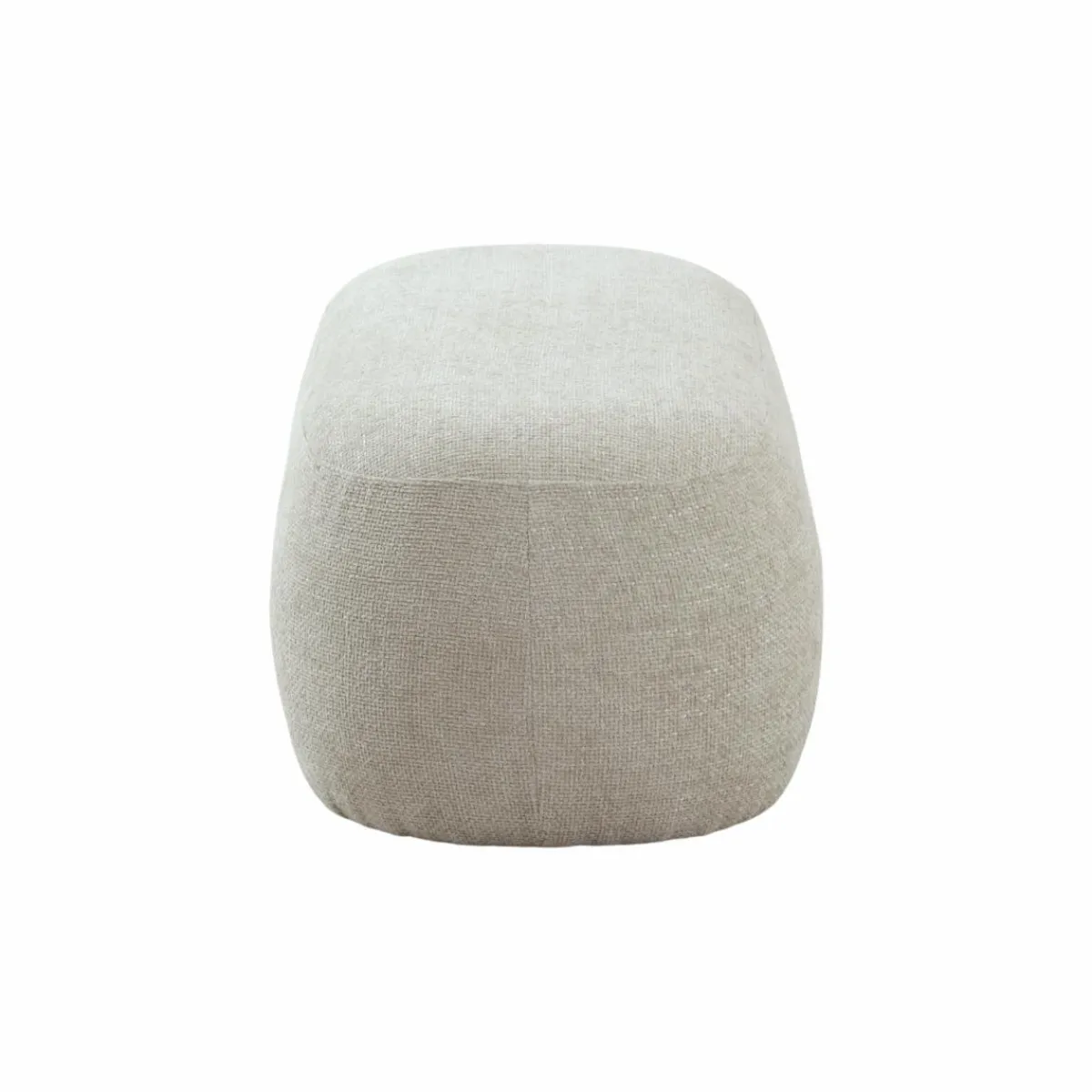 Made in Meubles Banc en tissu écru Lola