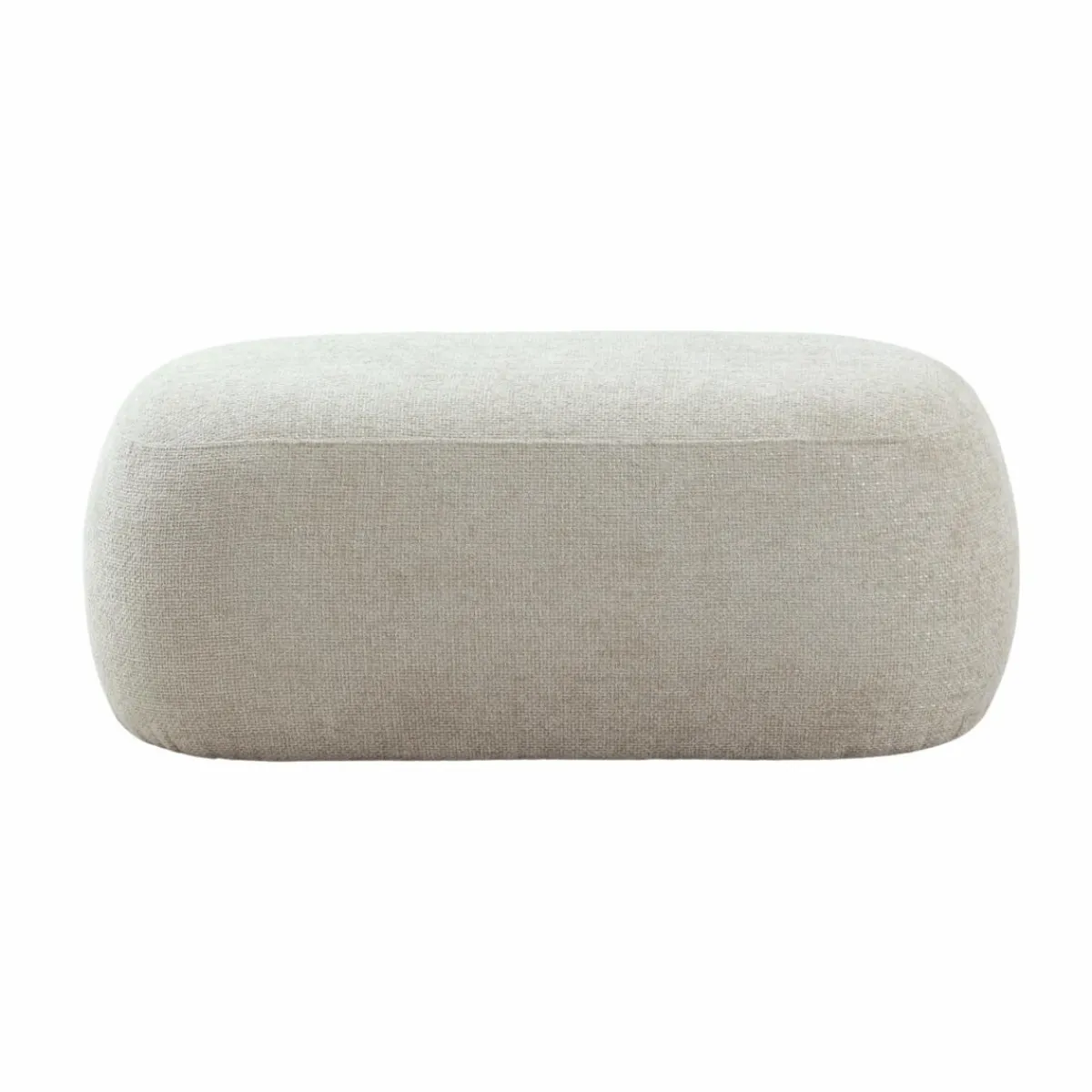 Made in Meubles Banc en tissu écru Lola