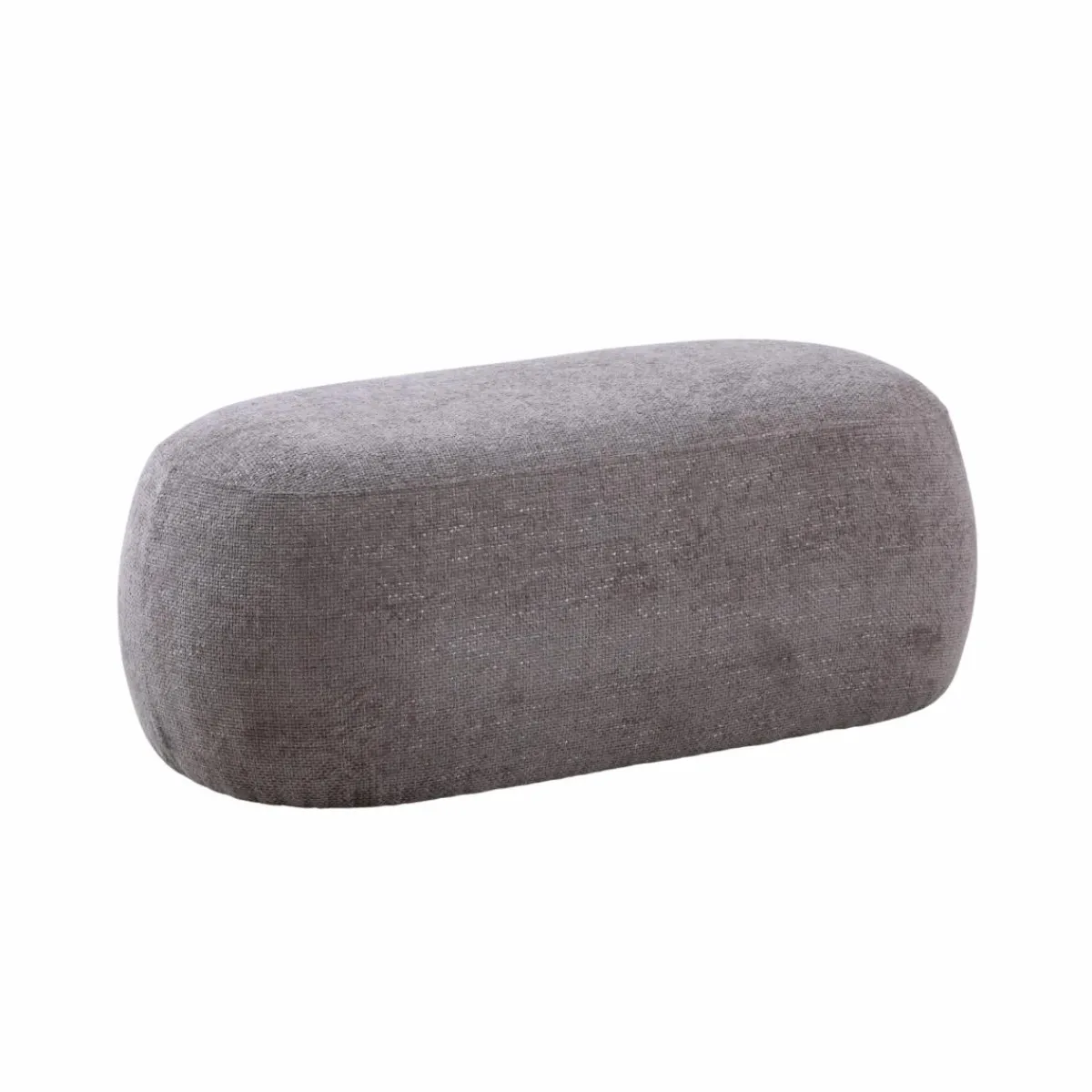 Made in Meubles Banc en tissu lilas Lola