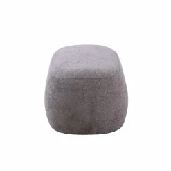 Made in Meubles Banc en tissu lilas Lola