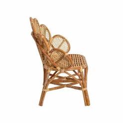 Made in Meubles Banquette fleur de jardin en rotin Rattan