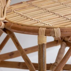 Made in Meubles Banquette fleur de jardin en rotin Rattan