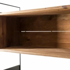 Made in Meubles Bibliothèque en bois recyclé 180 cm Blaise