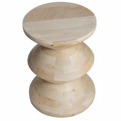 Made in Meubles Bout de canapé en bois de manguier Horace