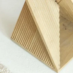 Made in Meubles Bout de canapé en bois de manguier Amara
