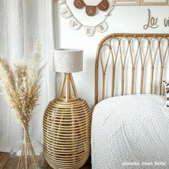 Made in Meubles Bout de canapé en rotin Rattan