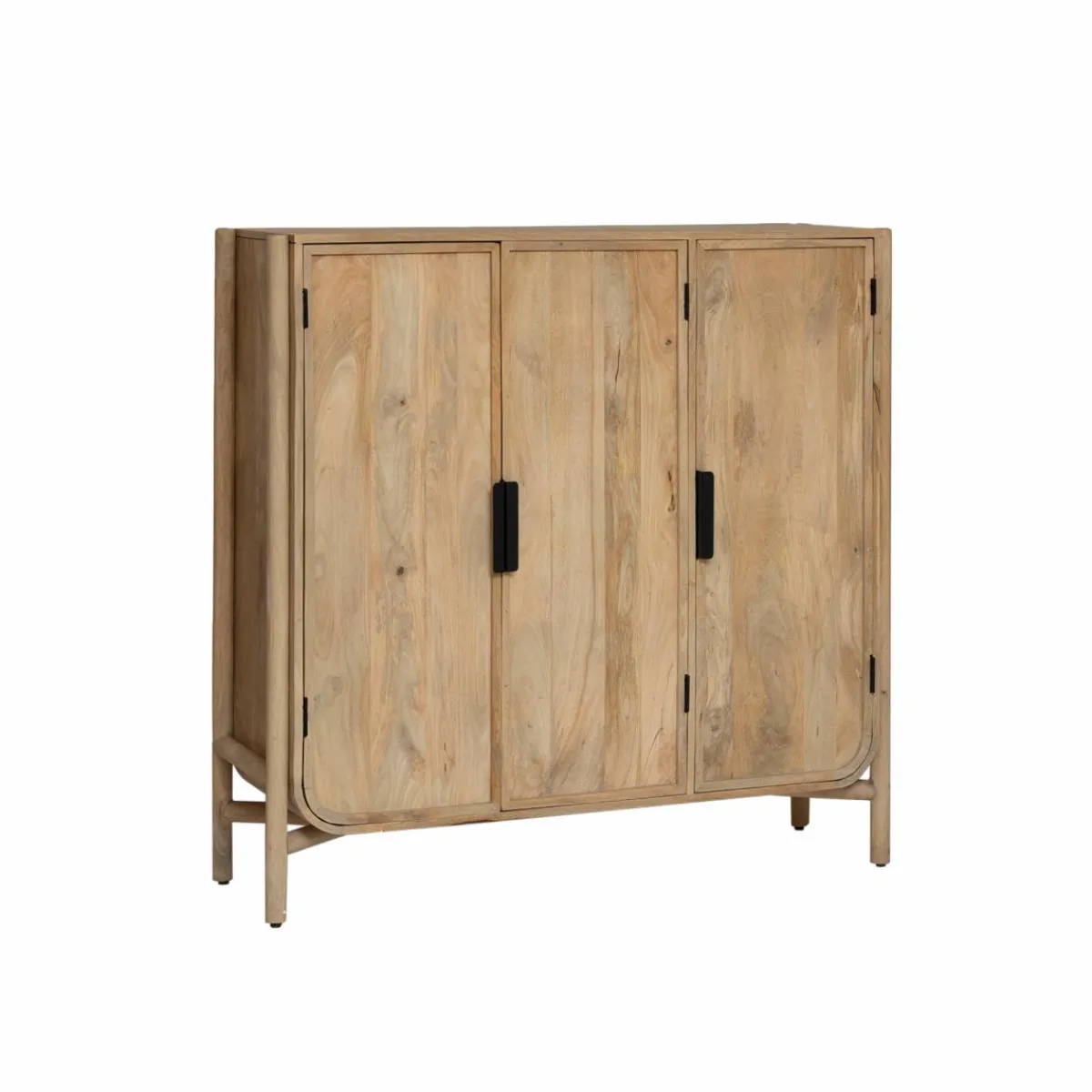Made in Meubles Buffet 3 portes en bois de manguier Nova