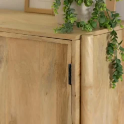 Made in Meubles Buffet 3 portes en bois de manguier Nova