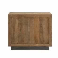 Made in Meubles Buffet 2 portes en bois de manguier et métal Isil