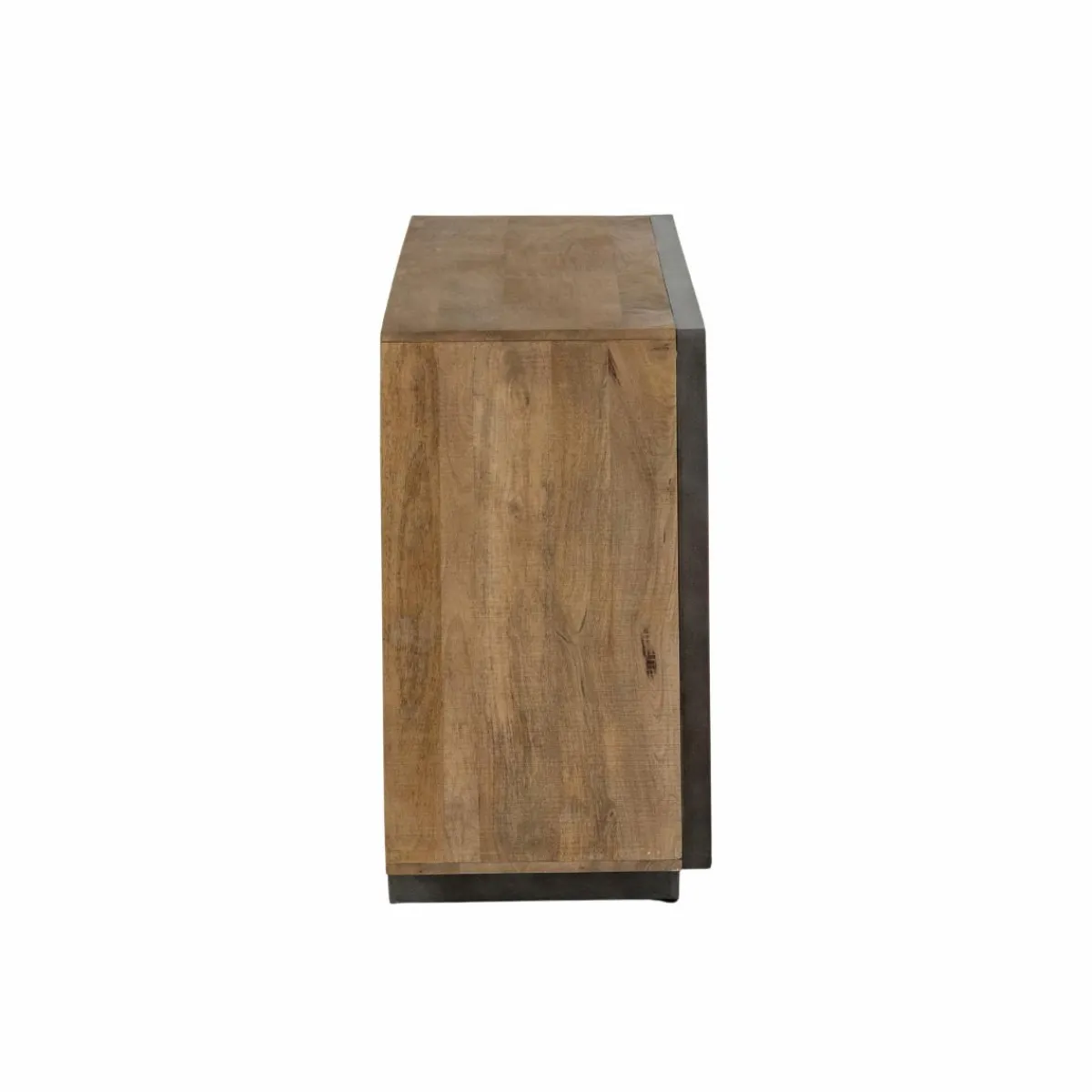 Made in Meubles Buffet 3 portes en bois de manguier et métal Isil