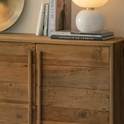 Made in Meubles Buffet 4 portes en bois recyclé Blaise