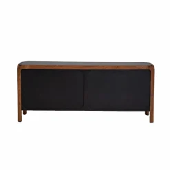 Made in Meubles Buffet arrondi en bois de manguier Romy