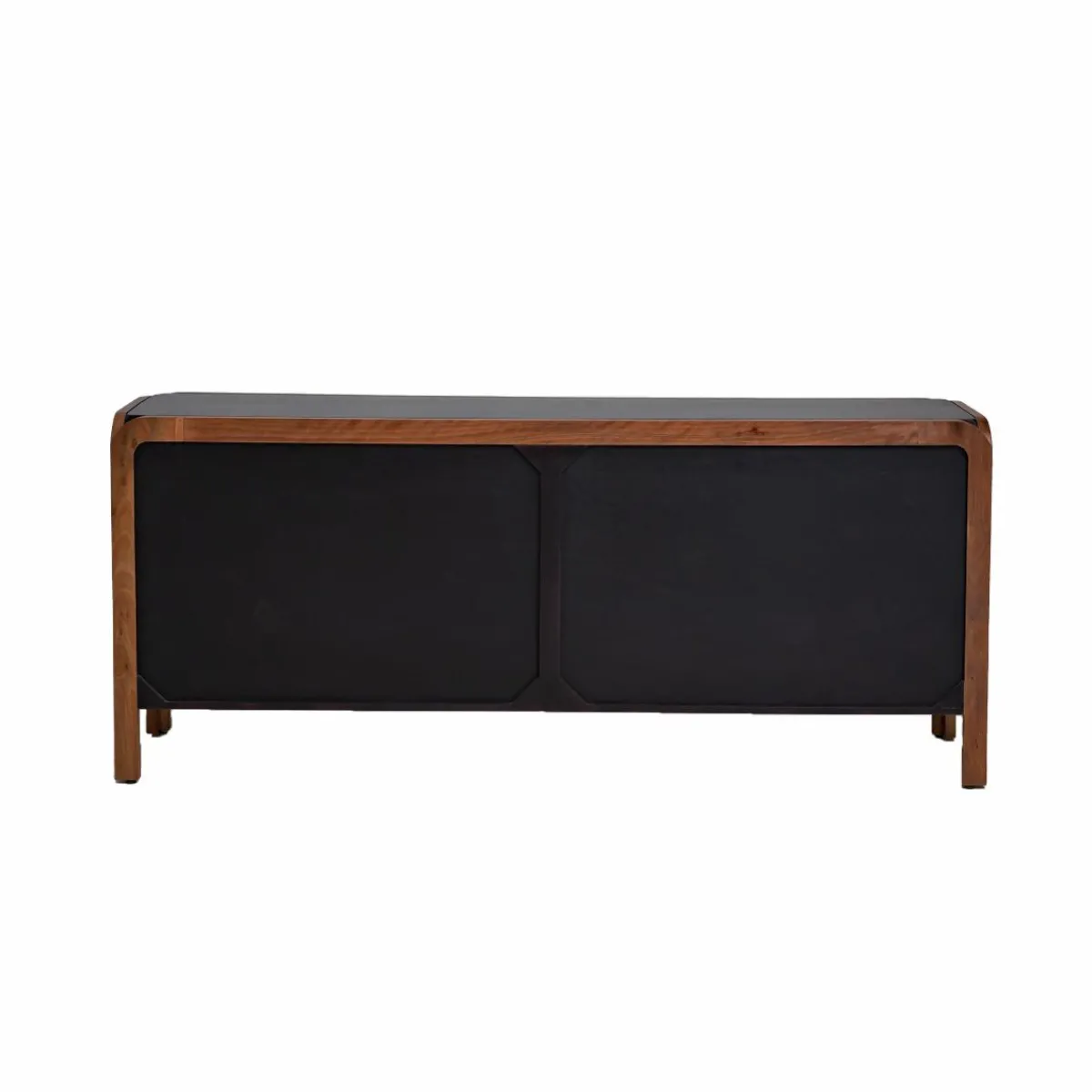 Made in Meubles Buffet arrondi en bois de manguier Romy