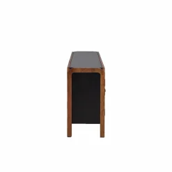 Made in Meubles Buffet arrondi en bois de manguier Romy