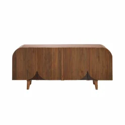 Made in Meubles Buffet arrondi en bois de manguier Lise