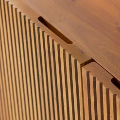 Made in Meubles Buffet arrondi en bois de manguier Lise