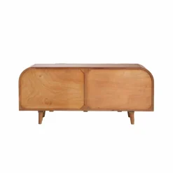 Made in Meubles Buffet arrondi en bois de manguier Lise