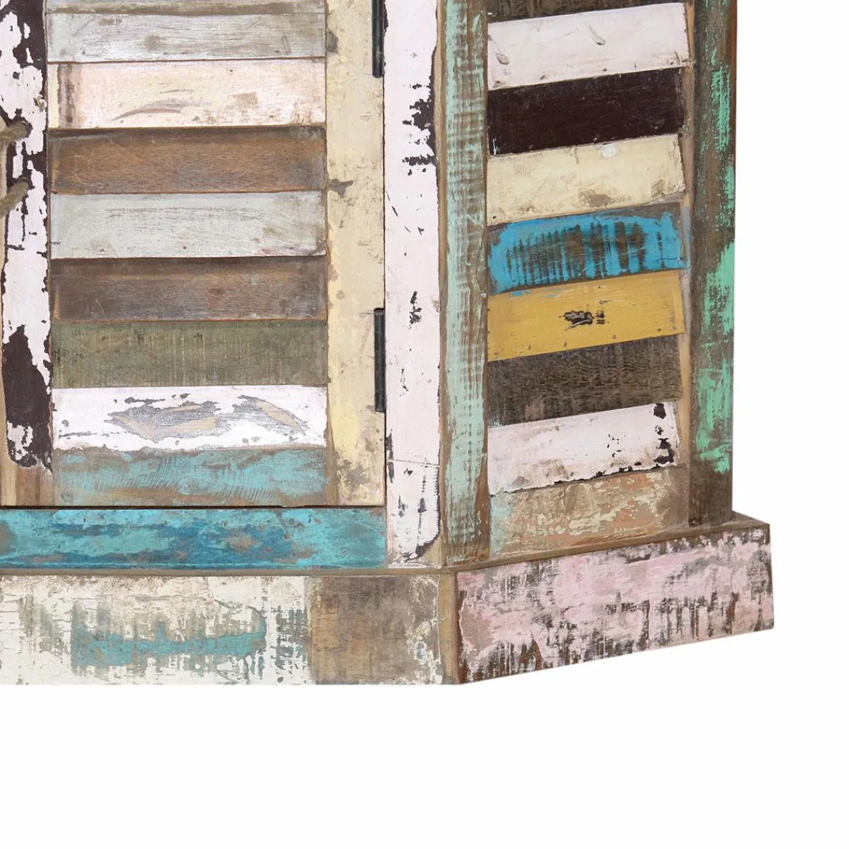 Made in Meubles Buffet d'angle en bois coloré Ethnik