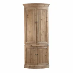 Made in Meubles Buffet d'angle haut en bois recyclé Garance