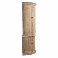 Made in Meubles Buffet d'angle haut en bois recyclé Garance