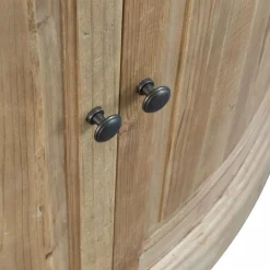 Made in Meubles Buffet d'angle haut en bois recyclé Garance