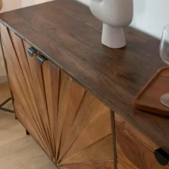 Made in Meubles Buffet en bois d'acacia Elvira