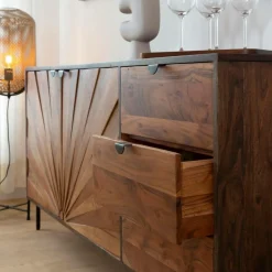 Made in Meubles Buffet en bois d'acacia Elvira