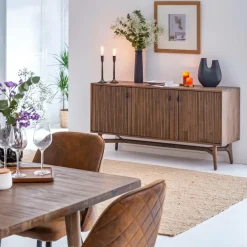 Made in Meubles Buffet en bois d'acacia Elie