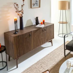 Made in Meubles Buffet en bois d'acacia Elie